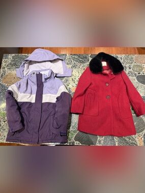 2 Stormpack and Zara Girls Coats Bundle size 6